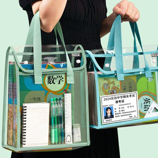 Large Transparent Pvc Document Bag Multiple Compartments Can Hold Tablet A4 Paper Document Organizer