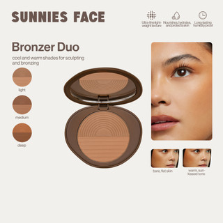 Sunnies Face Healthy Touch Bronzer Duo [Two-Tone Powder Bronzer]