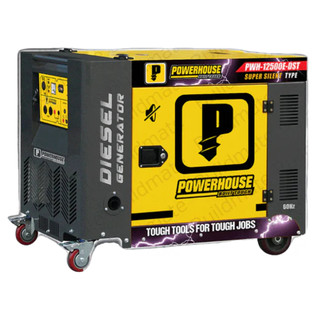 PowerHouse 9.5kVA/7.5kVA Silent Diesel Generator with Battery & Electric Start – PHI