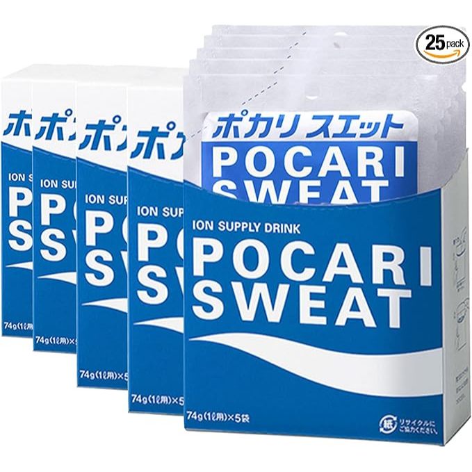 Pocari Sweat Powder Drink 74g x 25 Packs – Japanese Ion Supply Electrolyte Hydration Sports Drink Po
