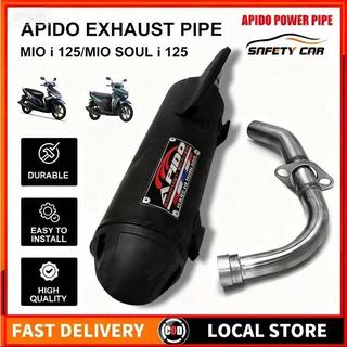 【COD】Apido Pipe For Mio Sporty V3 Pipe Muffler 1 Set Mio125 /110 accessories and parts Motorcycle