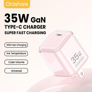Orashare C35C GaN 35W USB‑C Fast Charger QC3.0 PD3.0 Charge Adapter for iPh16 15 14 Pro Samsung