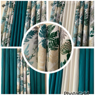RLM- 3in1 Elegant Teal Color of the Year 2026 Ring Curtain ( 6F/7ft)) sold per piece / set.