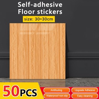 50PCS Marble tiles 30X30CM Floor Stickers Self Adhesive Waterproof Mat Wear-Resist Scratchin
