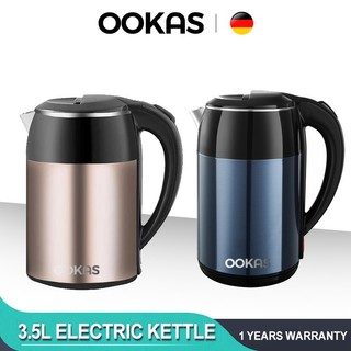 OOKAS 2.4/3.5L Electric Kettle Heater Water Heater Stainless Steel Material 1500W Heavy Duty