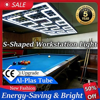 Bright Honeycomb Hexagon LED Light - Decor for Pool Hall/Gym/Hair Salon/Car Beauty Shop Garage