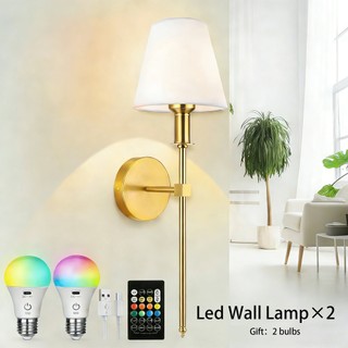 【2 Bulbs】Nordic Led Wall Lamp Creative Sconce Light Background Wall Lamp For Living Room Bedroom