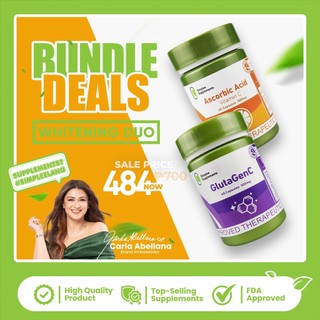[ BUNDLE DEALS ] Simplee Supplements Whitening Duo: Ascorbic Acid & GlutaGenC