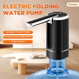 Dreepor Foldable Wireless Electric Water Dispenser Pump for Bottled Water
