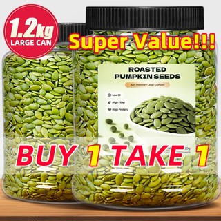 Organic Roasted Pumpkin Seeds ready to eat Unsalted Buy 1 Take 1 Portable healthy nuts snacks Office
