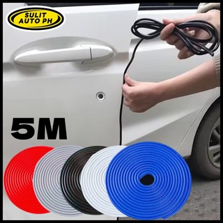 5M Rubber Protective Strip Car Door Protector Bumper Strip Anti Collision Car Sealing Bumper Strip