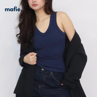 Mafie. Enid | Racerback Tank Top in Soft Cotton Rib Fabric