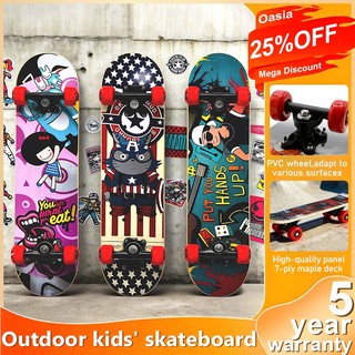 Oasia Skateboard For Kids Teenager Kids Scooters Four Wheel Beginner Skateboard Outdoor Thickened