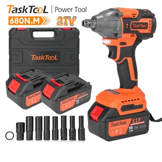 TASKTOOL 680NM Impact Drill Cordless Brushless Impact Wrench Electric Wrench Set