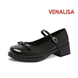 Venalisa Fashion Mary Jane Loafers High Heels Thick Soles School student Office work Parties