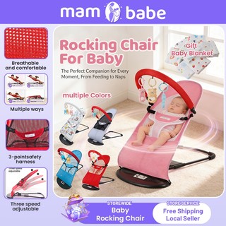 Foldable Baby Rocking Bouncer Soft Newborn Baby Bouncing Chair Baby Bouncer Newborn Baby Rocker