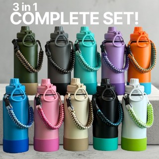 40oz/ 1200ml Tumbler w/ Free Paracord Handle and Boot Complete Set Thermos Vacuum Bottle Flask Botte