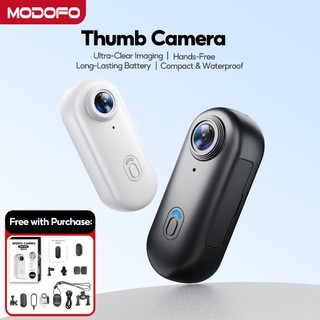 MODOFO Mini Action Camera 4K/30FPS WiFi Camera Wateroroof Live Portrait Mode Motorcycle Camera