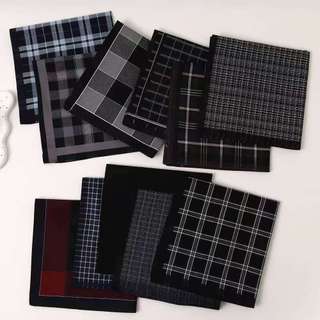 Tomz.shop 6pcs&12pcs High Quality Cotton Handkerchif Light and Dark color Random design Men Women