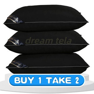 Authentic HILTON Pillow BUY 1 TAKE 2 MAGIC FIBER PILLOW HIGH QUALITY HOTEL PILLOW Queen Size(18*28 )