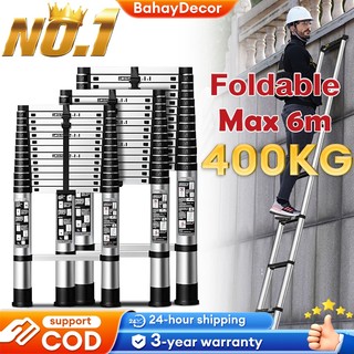 Telescopic Ladder Foldable Aluminum Heavy Duty Home Step ladder Anti Slip Super Load