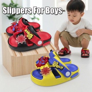 Baby Slippers Spider-Man Children's Slippers For Kid Tsinelas Bata Boy Slippers Boy Sandals