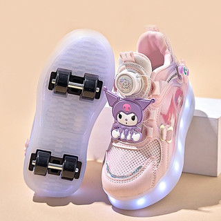 Kid Runaway Shoes Four Wheeled Roller Skates Sports Shoes Reinforced Heel Comfortable Breathable