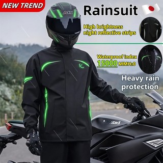 Motorcycle waterproof raincoa Rubber Velcro honeycomb breathable mesh anti-rainstorm