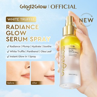 [TOP] Glad2Glow White Truffle Radiance Glow Face Serum Spray Primer spray Bi-Phase Solution Soothen