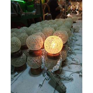 bundle of 12 abaca table lamp size 6