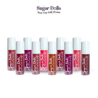 Sugar Dolls Lip & Cheek Gel Tint The Original Long Lasting, Pigmented, Lightweight, Makeup, Glossy