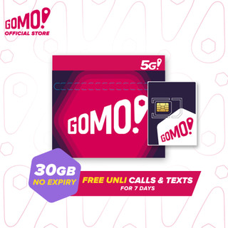 GOMO Prepaid SIM with 30GB No Expiry Data + UNLI Calls & Texts 7 Days