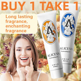 【BUY 1 TAKE 1】ALICEVA whitening toothpaste teeth teethpaste anti-sensitiv, removes yellow, freshens