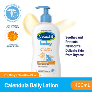 Cetaphil Baby Daily Lotion with Organic Calendula 400ml [Hypoallergenic / Suitable for Newborn]