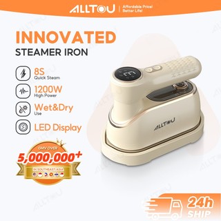 ALLTOU Steam Iron with LED Screen 1200W Garment Steamer 2-Level Ironing Machine Foldable Portable挂烫机