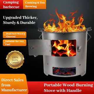 Thickened Firewood Charcoal Stove Can Be Wsed For Cooking Tea, Barbecue And Outdoor Multifunctional