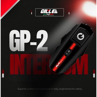 GILLE GP2 Bluetooth 5.3 2-Way Intercom For Motorcycle Helmet HIFI Sound Water Resistant