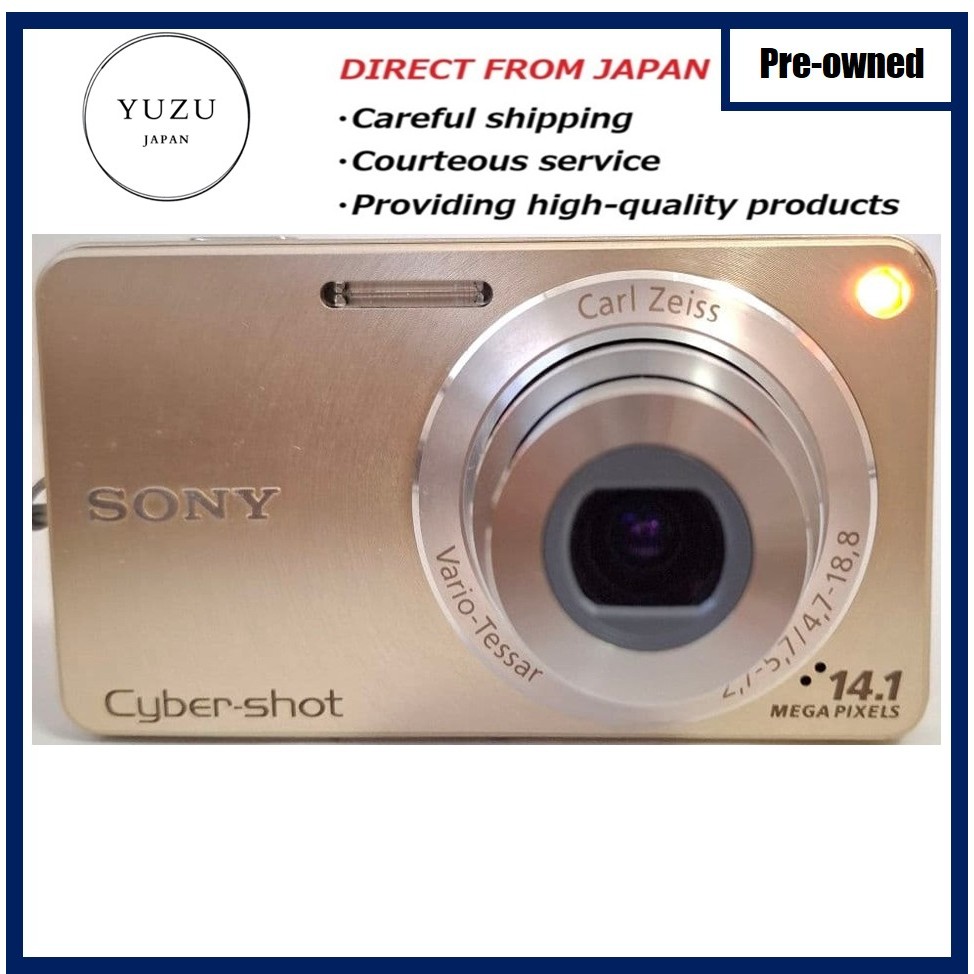 Pre-owned Product SONY Cyber-Shot DSC-W350 in Elegant Gold: 14.1MP Compact Digital Camera with 26mm 