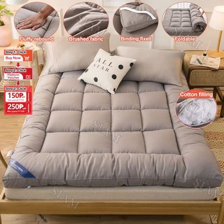 Velvet Bed Mattress Tatami Topper Mattress Soft Foam Single/Queen/King Size Foldable Bed Mattress