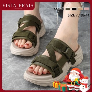 Vista Praia High Heel Soft Comfortable Sandals With Buckels Increase 5CM 8080