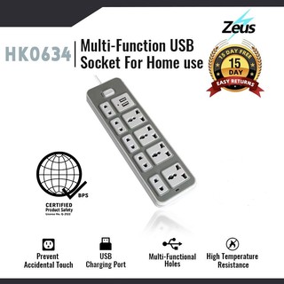 Extension Outlet Socket Plug With Switch Usb Cable Power Supply Power Board Socket Line Equipmen 1.8