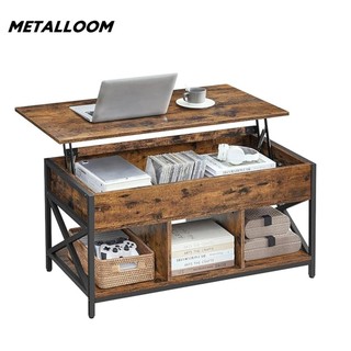 𝐌𝐞𝐭𝐚𝐥𝐥𝐨𝐨𝐦 Storage Coffee Table Hidden Compartment Livingroom Adjustable Tea Table Lift Top Table