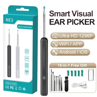 Ear Cleaner With Camera and Light Ear Wax Cleaner 1080P Visual Wi-Fi Bluetooth Earpick Ear Otoscope