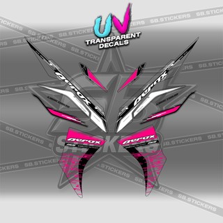 【PREMIUM UV PRINT】TRANSPARENT AEROX V3 ALPHA TURBO INDO (AV3NESTEDMA) STICKER DECALS By SB 2.0