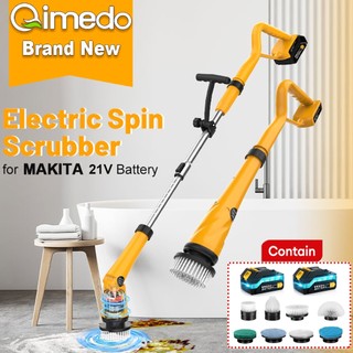 1500RPM Cordless Electric Cleaning Brush for Bathroom 8-In-1 Electric Spin Scrubber for Floor Toilet