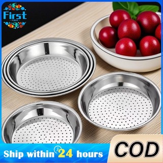 Stainless Steel Food Steamer Multi Size Kitchen Food Grade Dumplings Seafood Steam Plate