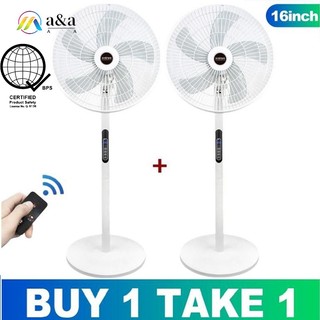 Electric Fan 16 Inches Remote Control Stand Fan 8 Speed Floor Fan Strong Wind Energy Saving