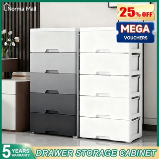 Norma 3-7 Layer Wide Durabox Cabinet Drawer Plastic Orocan Clothes Storage Organizer With Wheels