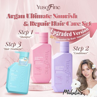 [Hair Care Bundle] Yusofine Nourish-Repair Argan Shampoo + Conditioner + Hair Treatment