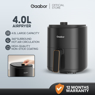 Gaabor Air Fryer Oil Free 8 Cooking Functions Simple Manual Control 4L/4.5L/5L/6.5L/8L